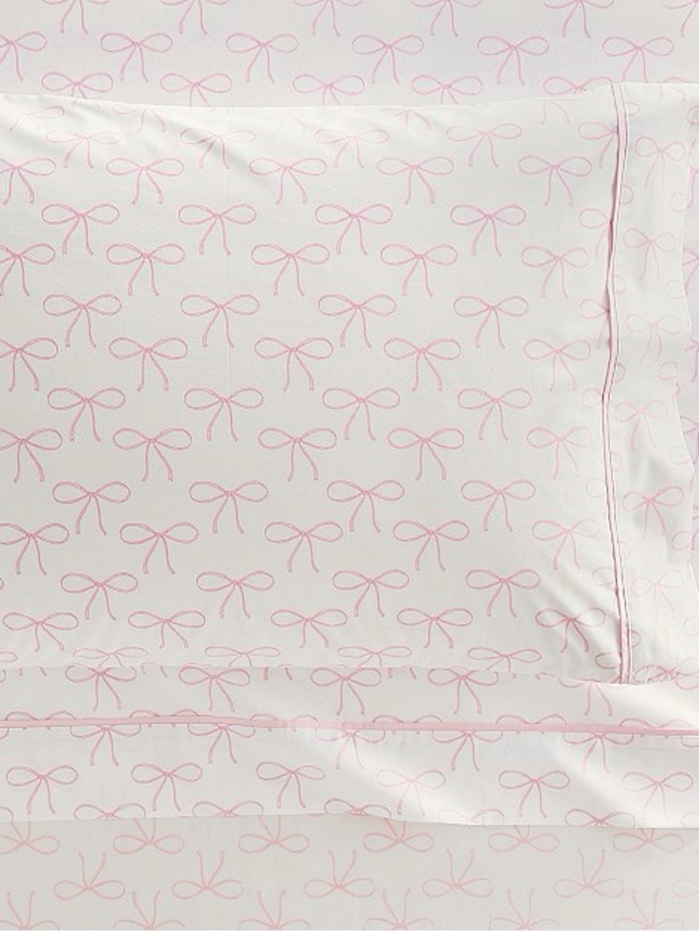 QUEEN - Tea Time Bow Organic Cotton Sheet Set